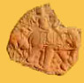 Terracotta Plaque depicting story of Udayana & Vasavadatta , Kausambi,2nd -1st century B.C