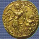 Gold Coin of Chandragupta  II ca 5th  century AD 