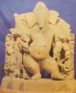 Dancing Ganesa  Etah , Uttar Pradesh 10th Century A.D. Sculpture