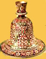 Silver Hukka base, Silver enamelled  19th century