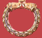 Bracelet pink enameeling on Gold Banaras 19th century